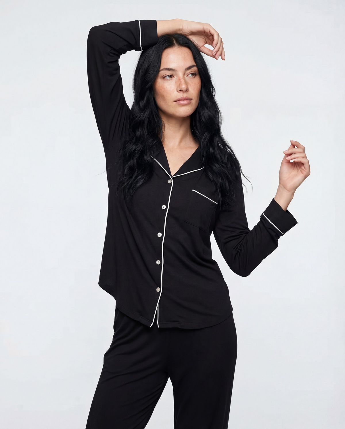 Sort Bambus Pyjamas